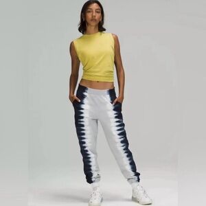 Lululemon LA Extreme Low Rise Jogger Tie Dye Size 8 True Navy/vapor NWT